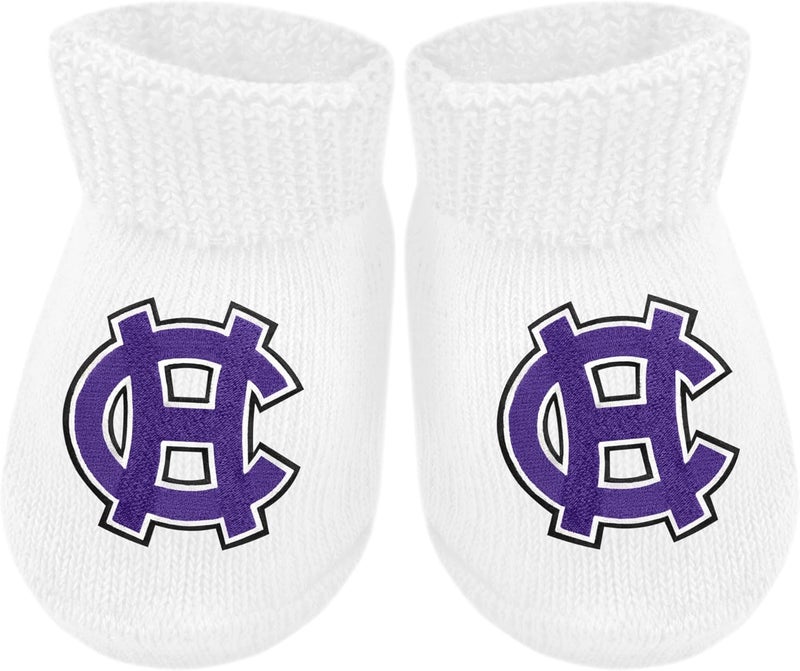 Creative Knitwear College Baby Bootie Sock - Team Logo, Multiple Colors, for Boys & Girls (Newborn - 6 Months) - Image 1